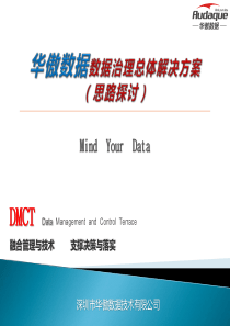 华傲数据治理总体解决方案