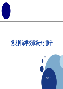 爱迪国际学校市场分析报告2019