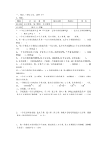 北师大版小学数学五年级《长方体表面积和体积》测试题