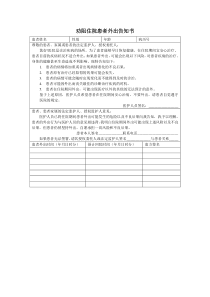劝阻住院患者外出告知书模板