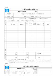 采购、需求计划最新表格-