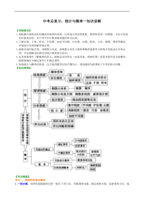 中考总复习：统计与概率--知识讲解