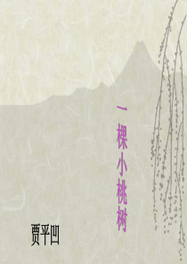 一棵小桃树公开课课件