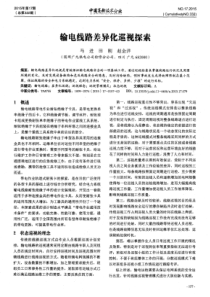 输电线路差异化巡视探索
