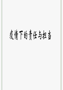 疫情下的责任与担当班会课-