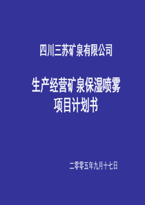 喷雾策划演示文稿