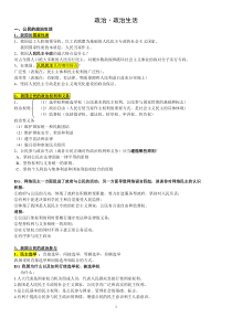 高中政治必修二政治生活知识点总结