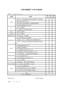 表21-展厅5S每日检查表