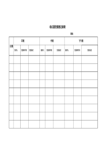 幼儿园交接班记录表