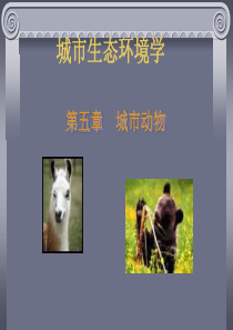 第五章-城市动物