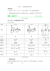【创新设计】2015年高考数学(人教A版-理)一轮复习配套讲义：第3篇-第3讲-三角函数的图象与性质