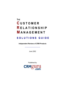 客户关系管理(CRM)解决方案