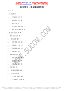 天河花园整体策划报告书