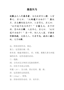 小古文-塞翁失马