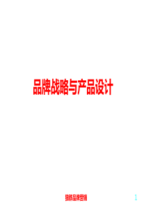 品牌营销战略及产品设计