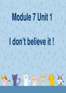 课件1：I-dont-believe-it!