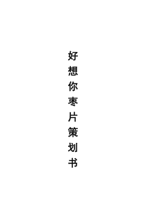 好想你枣片策划书