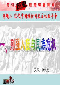 历史：列强入侵与民族危机-课件3(人民版必修一)
