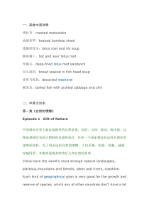 舌尖上的中国英文版