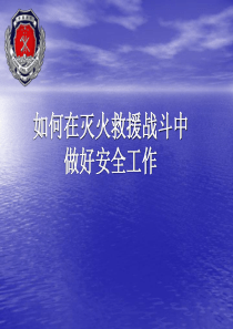 灭火救援安全课件----如何在灭火救援战斗中做好安全工作课题