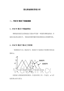 雷达测速测距原理分析
