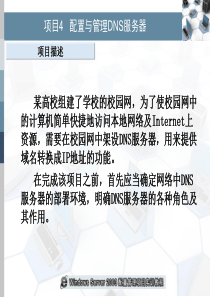 项目4-配置与管理DNS服务器