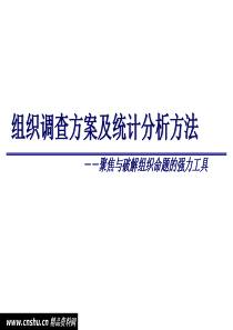 企业管理-组织设计组织调查问卷的设计方案(PPT 29页)