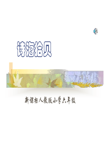 人教版小学语文六年级上册《诗海拾贝》完美课件