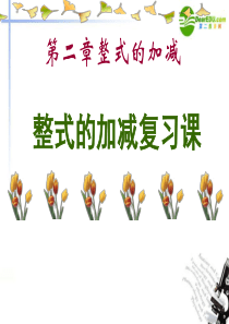 新人教版七年级数学上册 第二章 整式的加减复习课件_