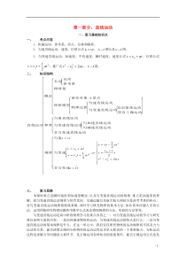 2012高一物理 竞赛专题系列专题1 匀变速直线运动