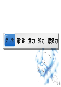 高三物理第一轮复习第二章第1讲重力 弹力 摩擦力