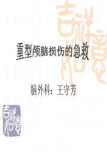 重型颅脑损伤的急救