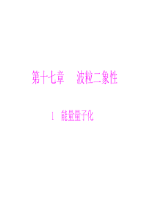 2012高二物理课件：第十七章 1 能量量子化 (人教版选修3-5)