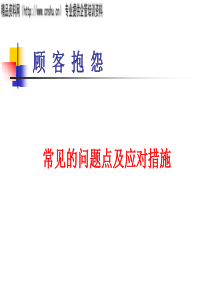 冲调类产品顾客抱怨对策（PPT26页）(1)