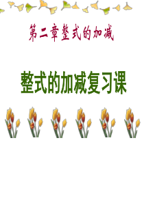 七年级数学上册 整式的加减复习课件 新人教版