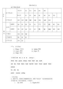 48个国际音标表(打印版)-很全很经典
