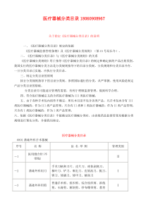 医疗器械产品目录_医疗器械产品生产许可证目录