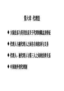 第六章--代理法