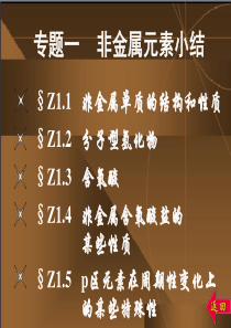 专题一-非金属元素小结