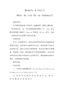 What-do-you-do-on-Sundays教案