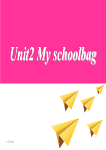 新人教版四年级英语上册第二单元课件