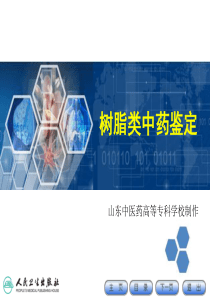 树脂类中药的鉴定