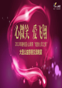 心微笑爱飞翔”慈善交流晚宴策划方案