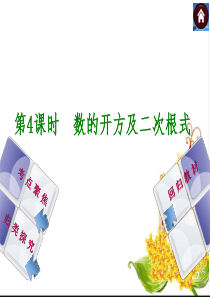 【2014中考复习方案】(苏科版)中考数学复习权威课件(考点聚焦+归类探究+回归教材)4-数的开方及