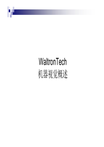 WaltronTech 机器视觉系统概述