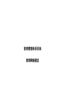 (2010版)营销渠道建议