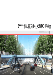 某某市人行天桥技术细则汇报sample