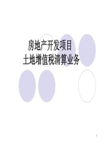 土地增值税清算讲座
