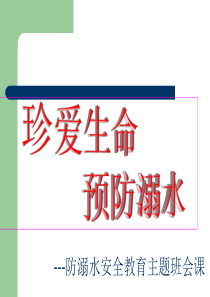 中小学防溺水安全教育PPT课件