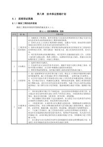 技术保证措施计划